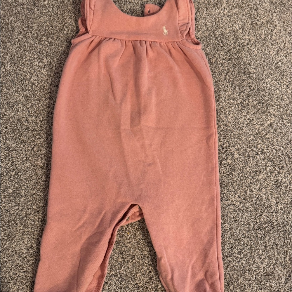 Ralph Lauren Peach Baby Outfit